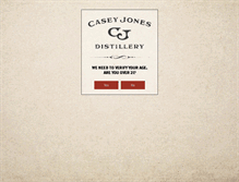 Tablet Screenshot of caseyjonesdistillery.com